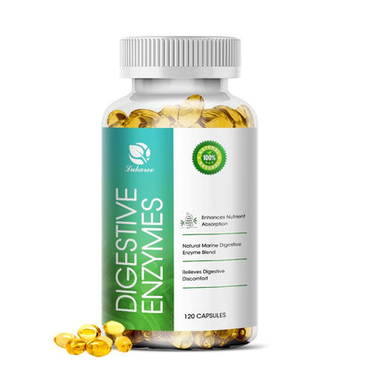 Digestive Enzyme Capsules Prebiotic & Probiotic Supplements Vegetarian Formula Better Digestion & Lactose Absorption